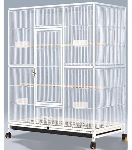 Amazon | 鳥ケージ 大型鳥かご 大型スチール 高強度 大型オウムケージ